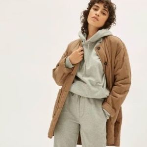 Everlane cotton quilted coat